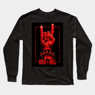 Rock And Roll Vintage Long Sleeve T-Shirt